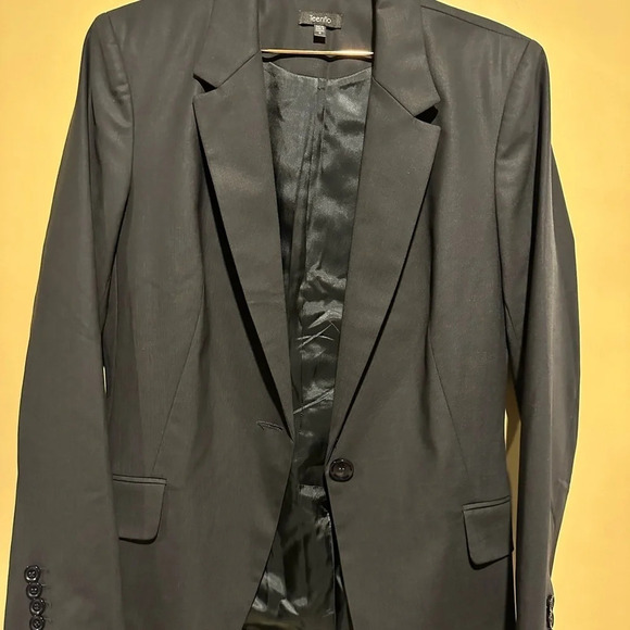 TeenFlo  wool blend vintage classic black blazer size 10 in good condition - Picture 5 of 6
